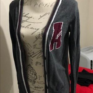 Cardigan. Comfy and nice color